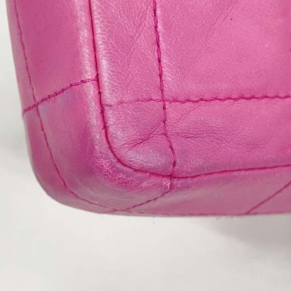 Chanel Chocobar Shoulder Bag with Chain Bag, Lambskin, Pink, Women's, P1985968 - Picture 6 of 13